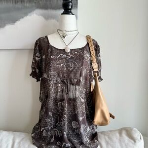 90s mesh floral mesh sweetheart blouse boho goth romantic summer blouse